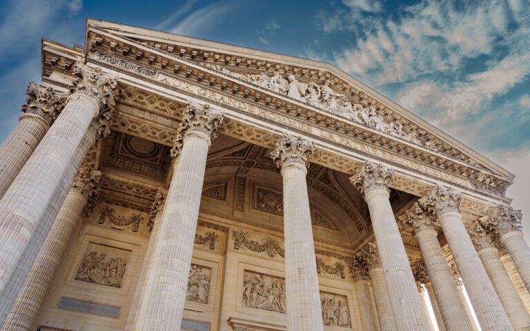 Római betonból készült Pantheon, az építőanyag rendkívül tartós
