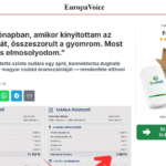Europa Voice néven futó reklám árammegtakarítási lehetőség magyarázattal